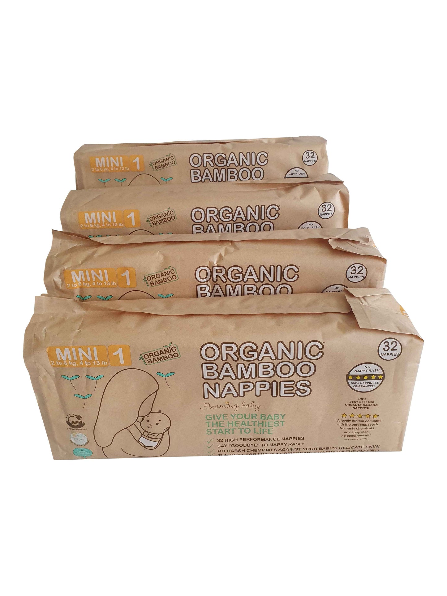 Beaming Baby organic bamboo nappies